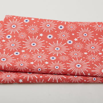 Summer Stars - Fireworks Red 2 Yard Cut