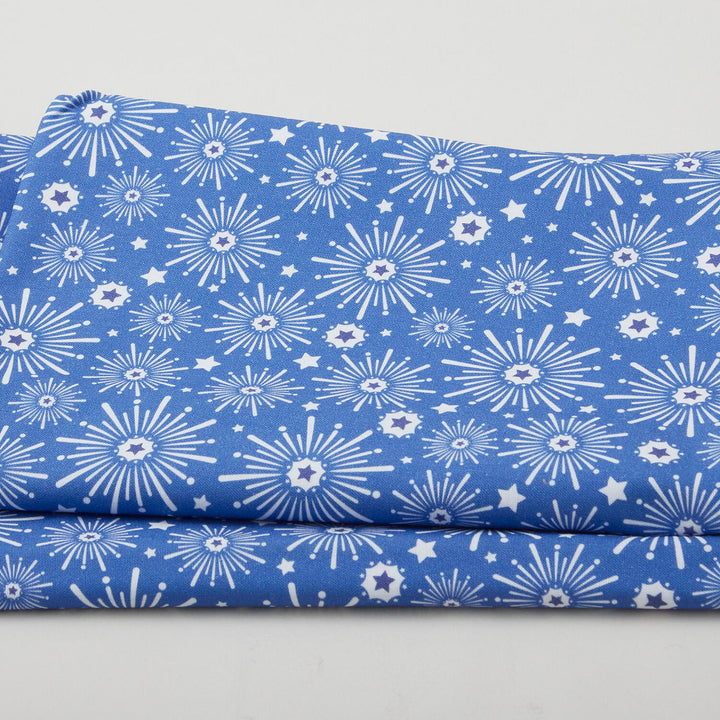 Summer Stars - Fireworks Blue 2 Yard Cut
