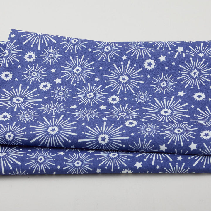 Summer Stars - Fireworks Navy 2 Yard Cut