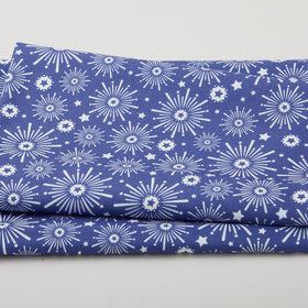 Summer Stars - Fireworks Navy 2 Yard Cut