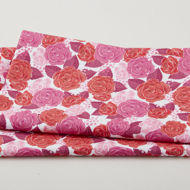 Sweetheart Blooms - Roses White 2 Yard Cut