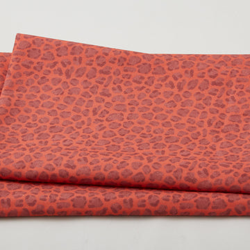 Sweetheart Blooms - Animal Print Red 2 Yard Cut