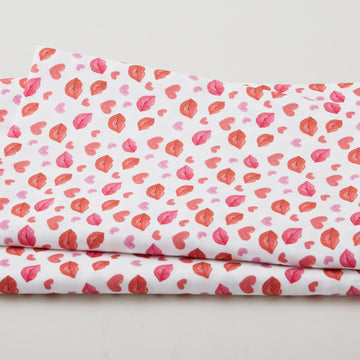 Sweetheart Blooms - Lips White 2 Yard Cut