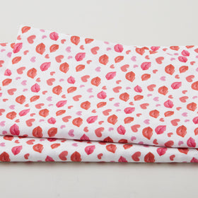 Sweetheart Blooms - Lips White 2 Yard Cut