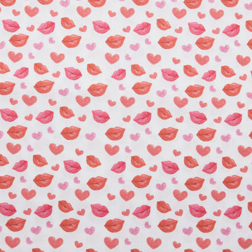 Sweetheart Blooms - Lips White 2 Yard Cut