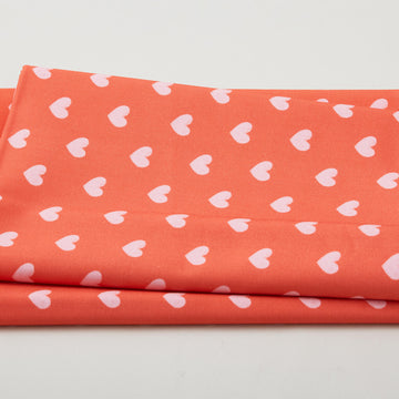 Sweetheart Blooms - Medium Hearts Red 2 Yard Cut