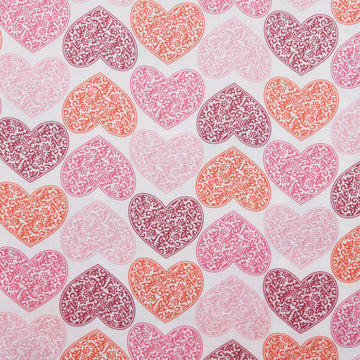 Sweetheart Blooms - Doily Hearts White 2 Yard Cut