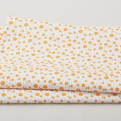 Citrus & Sunshine - Ditsy Floral White 2 Yard Cut