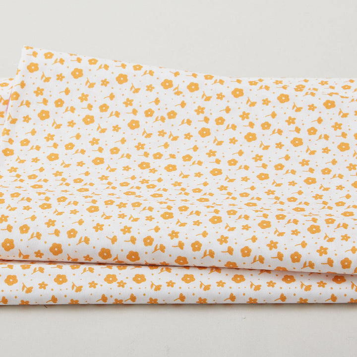 Citrus & Sunshine - Ditsy Floral White 2 Yard Cut