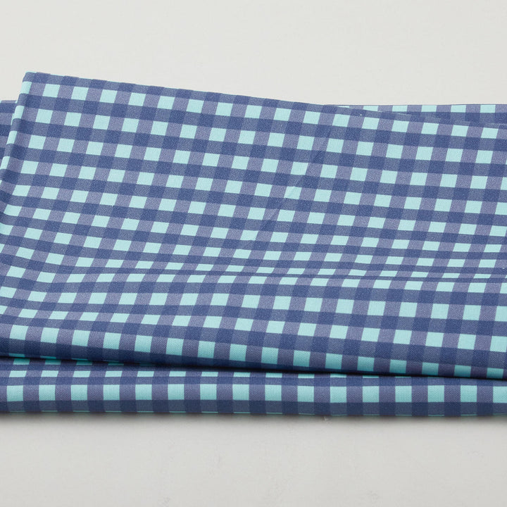 Citrus & Sunshine - Gingham Navy 2 Yard Cut