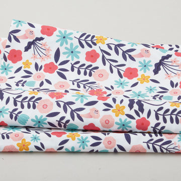 Citrus & Sunshine - Florals White 2 Yard Cut