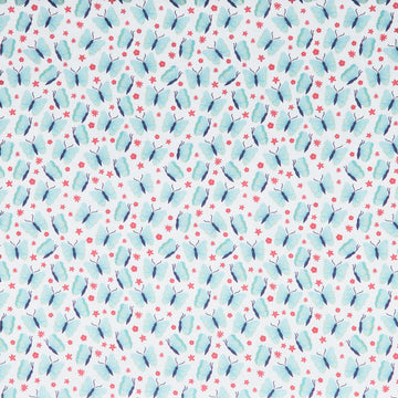 Citrus & Sunshine - Butterflies White 2 Yard Cut