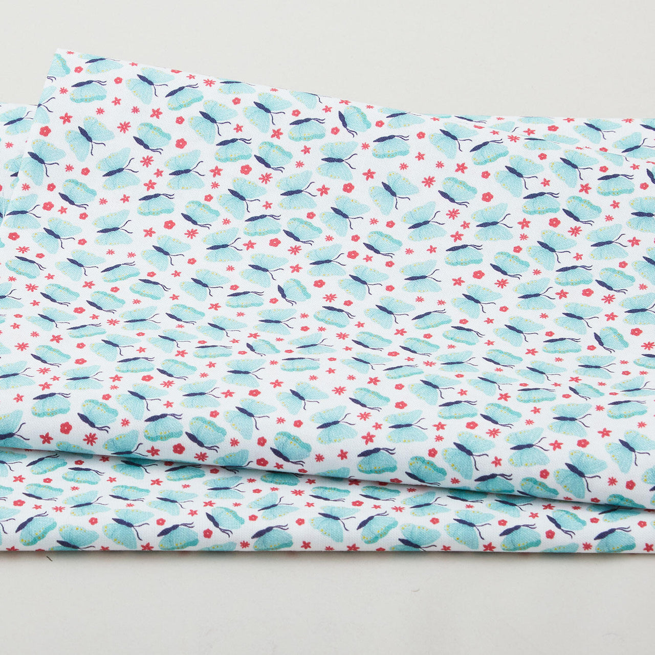 Citrus & Sunshine - Butterflies White 2 Yard Cut