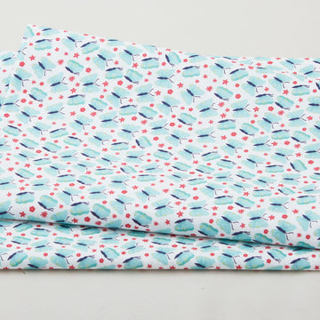 Citrus & Sunshine - Butterflies White 2 Yard Cut