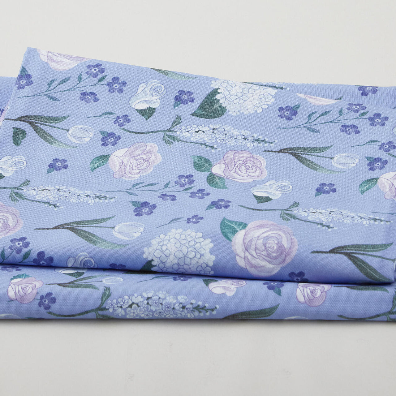 Blossoms & Bows - Floral Light Blue 2 Yard Cut