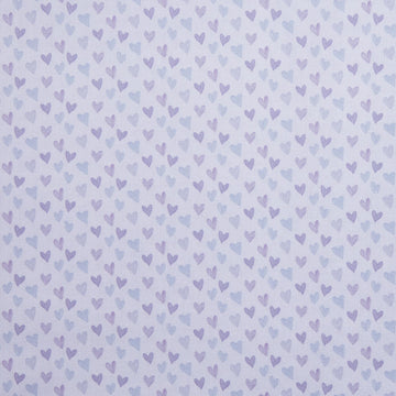 Blossoms & Bows - Hearts Lavender 2 Yard Cut