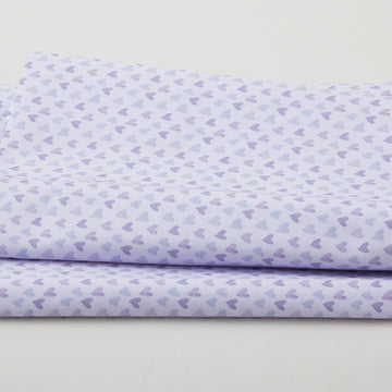 Blossoms & Bows - Hearts Lavender 2 Yard Cut