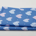 Blossoms & Bows - Floral Hearts Blue 2 Yard Cut