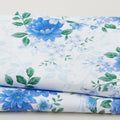 Georgette - White Large Bouquets 2 Yard Cut