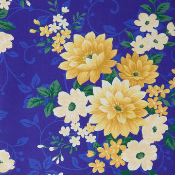 Georgette - Blueberry Large Bouquets 2 Yard Cut