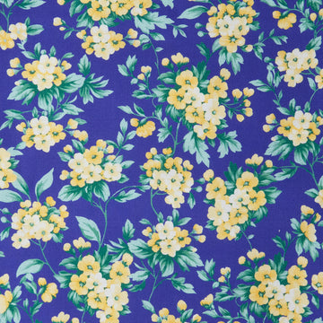 Georgette - Blueberry Small Bouquets 2 Yard Cut