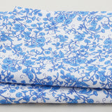 Georgette - White Floral Vines 2 Yard Cut