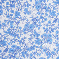 Georgette - White Floral Vines 2 Yard Cut
