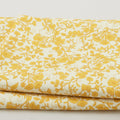 Georgette - Lemon Floral Vines 2 Yard Cut