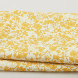 Georgette - Lemon Floral Vines 2 Yard Cut