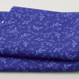 Georgette - Blueberry Tossed Sprigs 2 Yard Cut