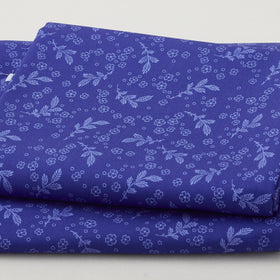 Georgette - Blueberry Tossed Sprigs 2 Yard Cut