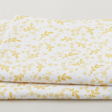 Georgette - Daffodil Tossed Sprigs 2 Yard Cut