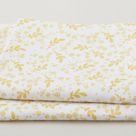 Georgette - Daffodil Tossed Sprigs 2 Yard Cut