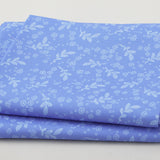 Georgette - Cerulean Tossed Sprigs 2 Yard Cut