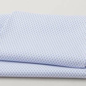 Georgette - White Linked Ovals 2 Yard Cut