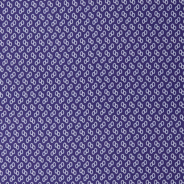 Georgette - Blueberry Linked Ovals 2 Yard Cut