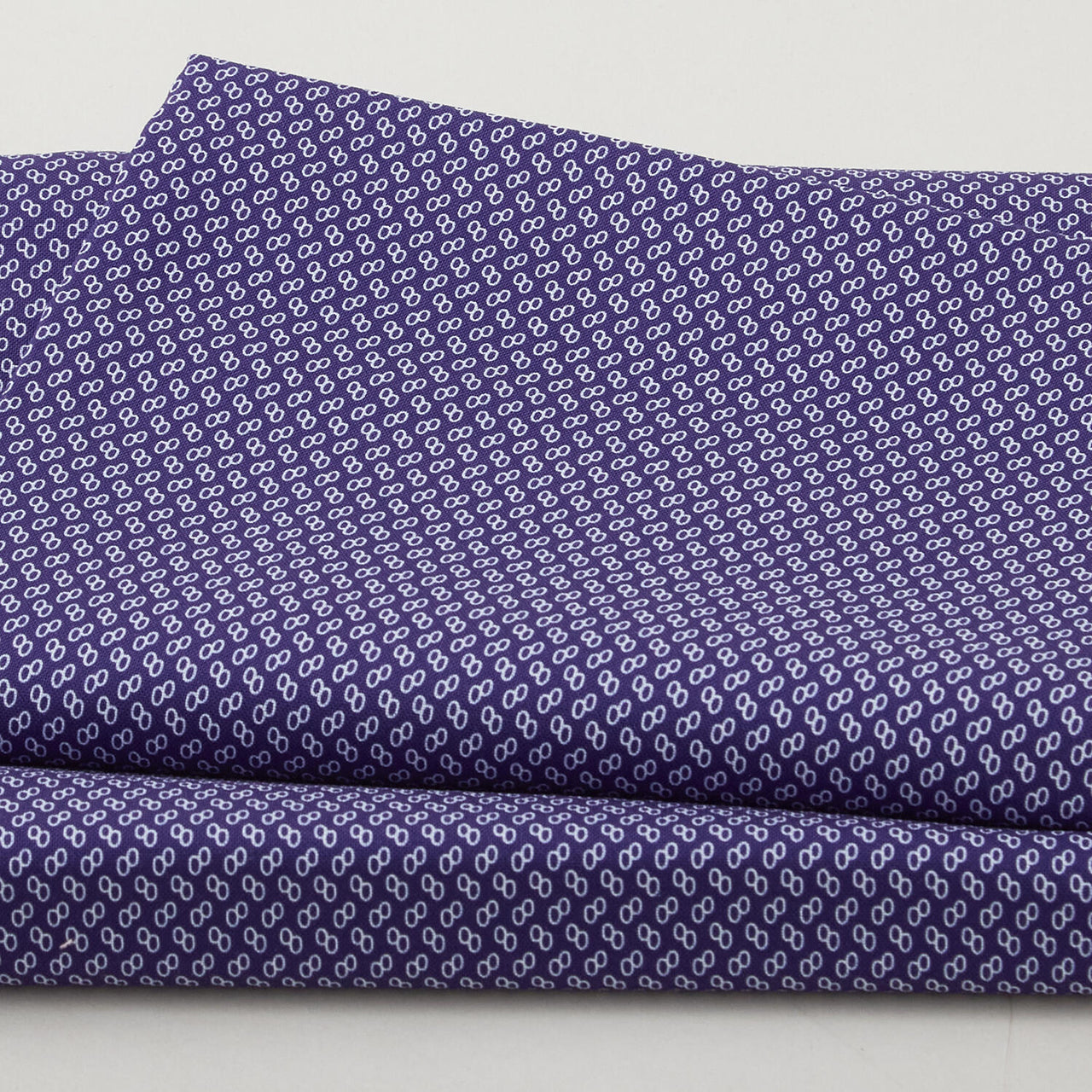 Georgette - Blueberry Linked Ovals 2 Yard Cut