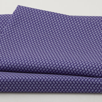 Georgette - Blueberry Linked Ovals 2 Yard Cut