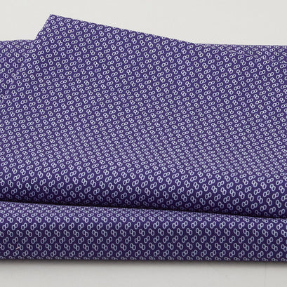 Georgette - Blueberry Linked Ovals 2 Yard Cut