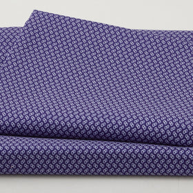 Georgette - Blueberry Linked Ovals 2 Yard Cut
