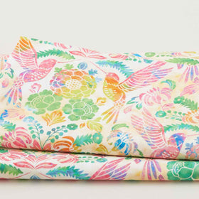 Sunlit Hummingbirds - Summer Hummingbird Damask 2 Yard Cut