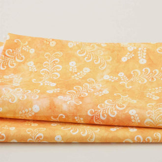 Sunlit Hummingbirds - Marigold Little Flowers 2 Yard Cut