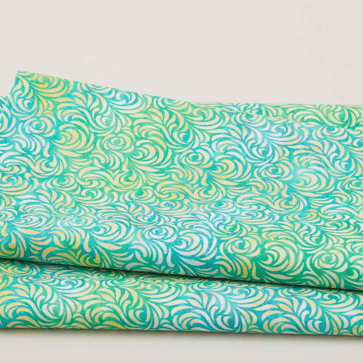 Sunlit Hummingbirds - Spring Swirls 2 Yard Cut