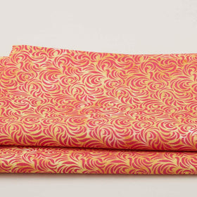 Sunlit Hummingbirds - Coral Swirls 2 Yard Cut