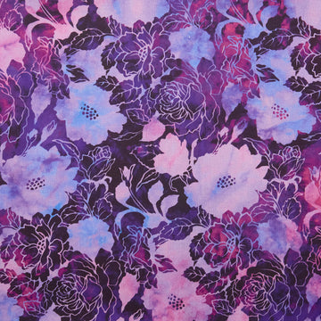 Jeweled Blossoms - Iris Large Floral 2 Yard Cut