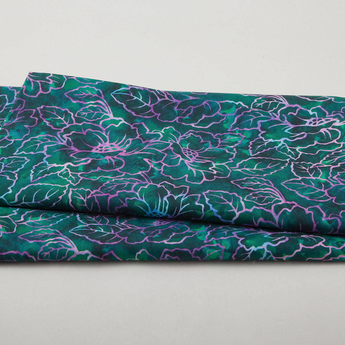 Jeweled Blossoms - Clover Floral Linework 2 Yard Cut