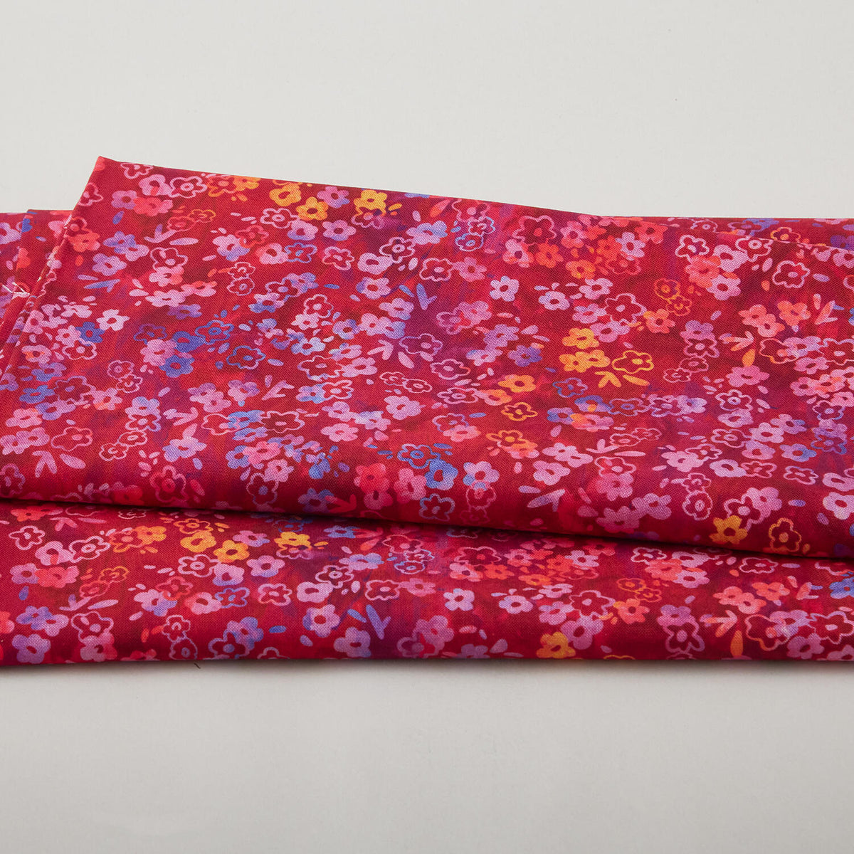 Jeweled Blossoms - Garnet Ditsy Blooms 2 Yard Cut