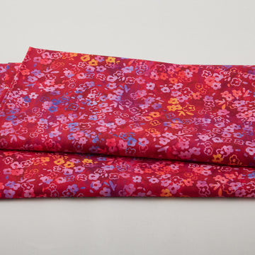 Jeweled Blossoms - Garnet Ditsy Blooms 2 Yard Cut