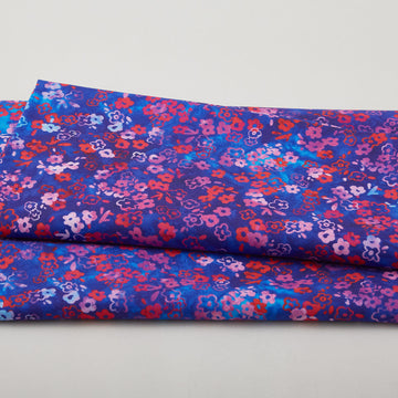 Jeweled Blossoms - Lapis Ditsy Blooms 2 Yard Cut