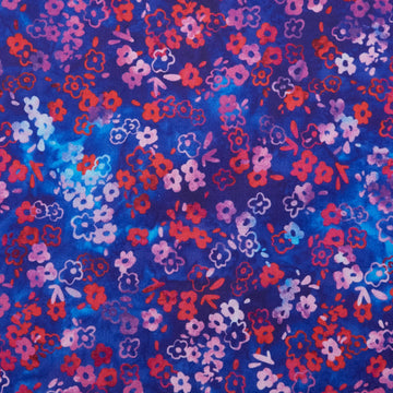 Jeweled Blossoms - Lapis Ditsy Blooms 2 Yard Cut